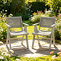 2 Piece HIPS All-Season Dining Chair Suitable For Garden Dinners & Versatile Outdoor Eating Spaces