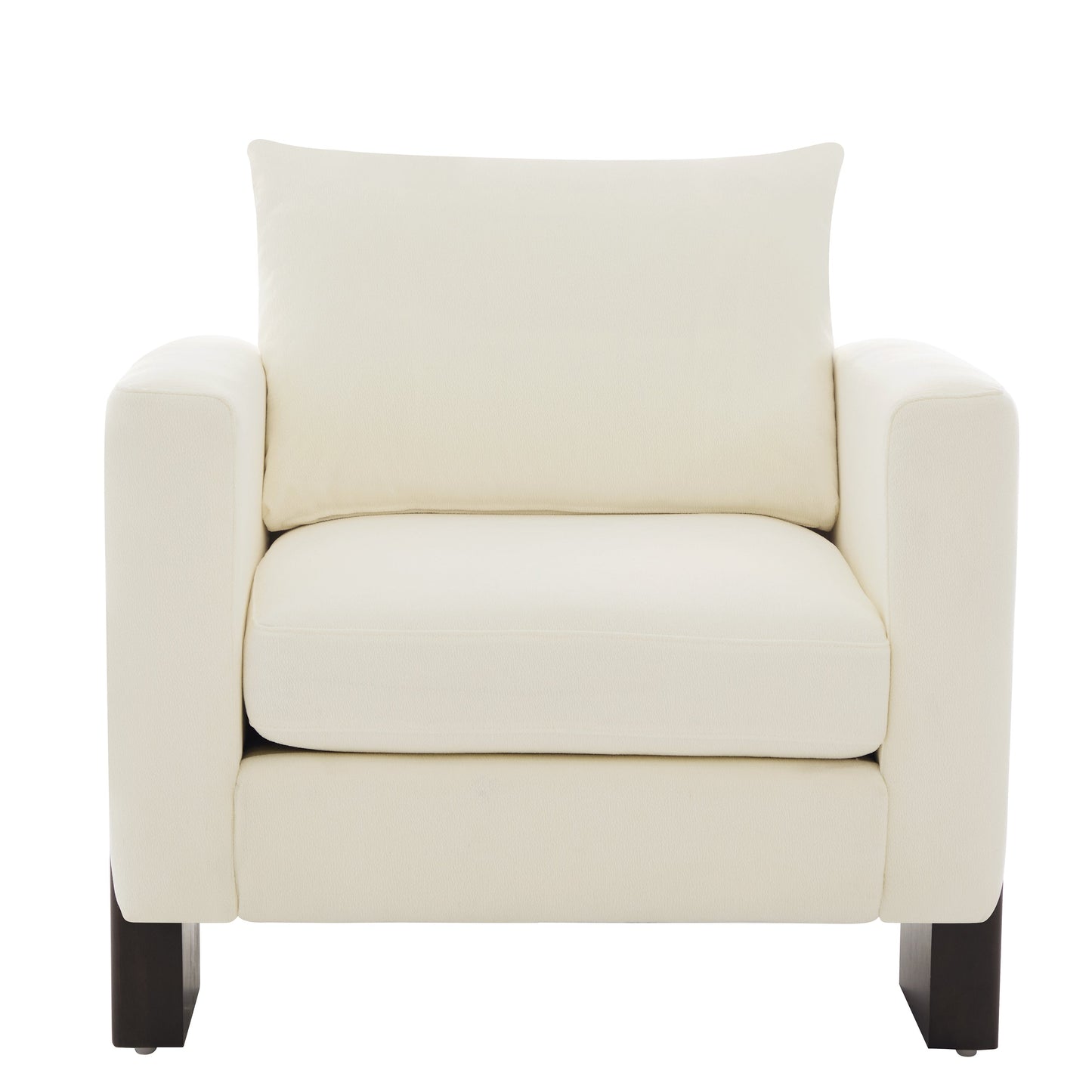 Modern Accent Chair Stylish Club Chair Armchair with Rubberwood Legs for Living Room, Bedroom, or Office