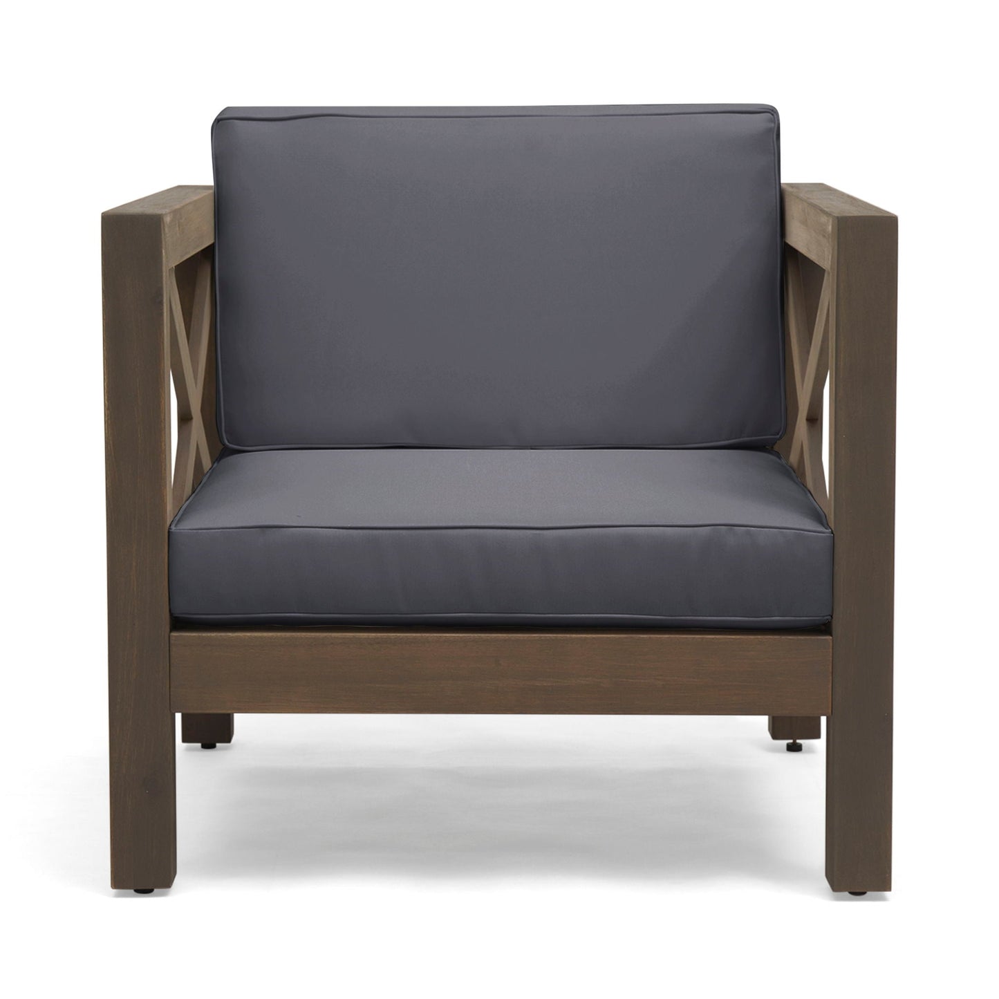 Brava Mid-Century Modern Club Chair with Water Resistant Cushions