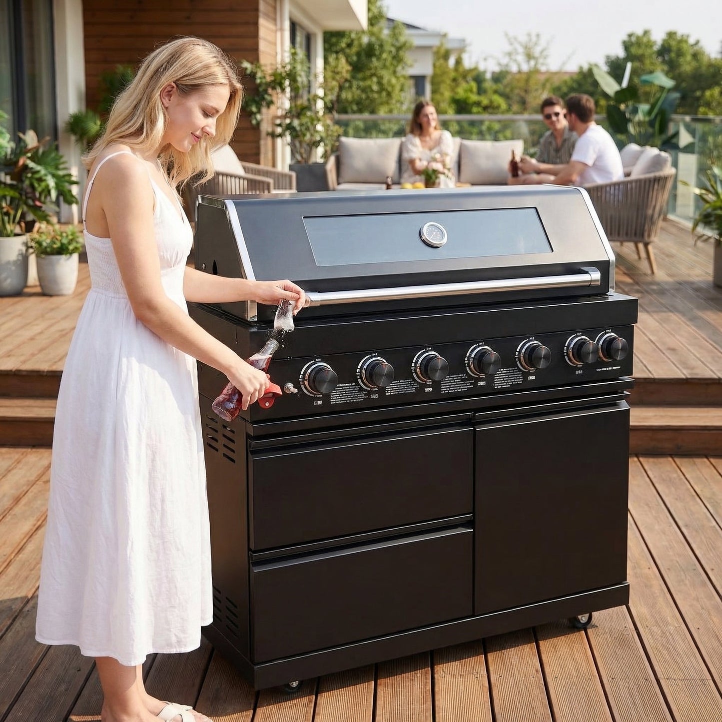 43-Inch Stainless Steel BBQ Grill