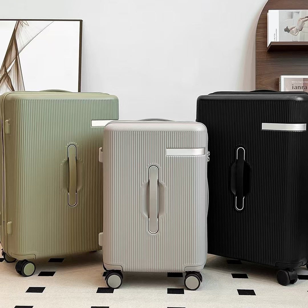 20 Inch 24 Inch Thick Luggage Compartment, Telescopic Pull Rod, Equipped With Three Handheld Handles, TSA With Phone Holder, Universal Silent Wheels, Sturdy And Durable