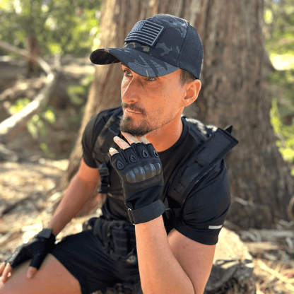 JupiterGear Tactical Military Fingerless Airsoft Gloves for Outdoor Sports, Paintball, and Motorcycling