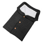 Unisex Baby Knit Swaddle Blanket Infant Nest Swaddle Newborn Cozy Fleece Nursery Sleeping Bag Wraps w/ Buttons