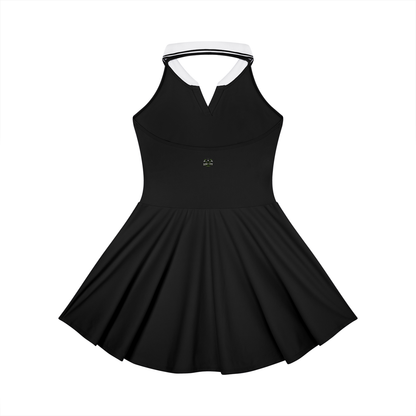 Loki & Ivy Collared Halter Tennis Dress