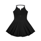 Loki & Ivy Collared Halter Tennis Dress