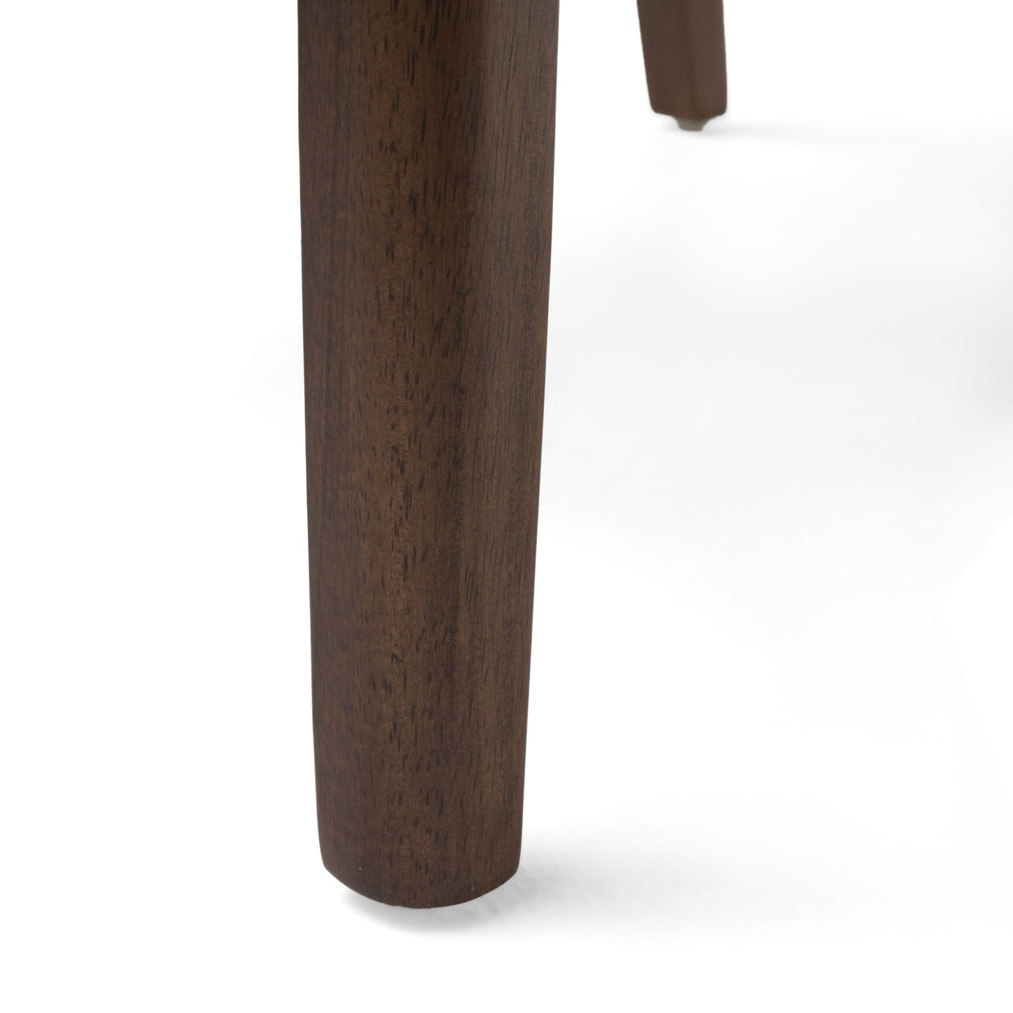 Dining Chairs with Upholstered Seat and Backrest (Set of 2) - Light Beige / Walnut