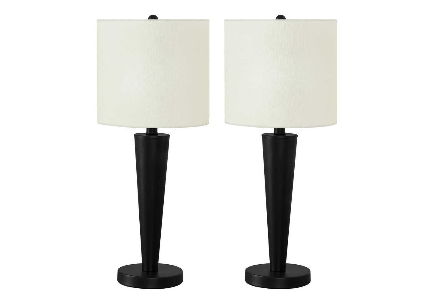 Contemporary Table Lamp Set of 2 with USB Port