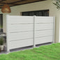 50" W x 49" H Outdoor Privacy Screen with Aluminum Posts, 2 Panels