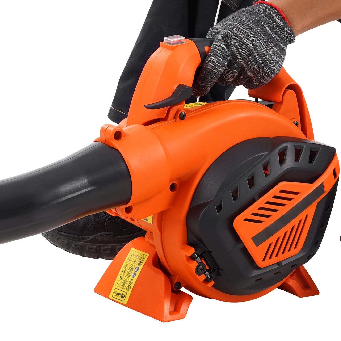 Leaf Blower, 26CC 2-Cycle Handheld with Vacuum and Collection Bag