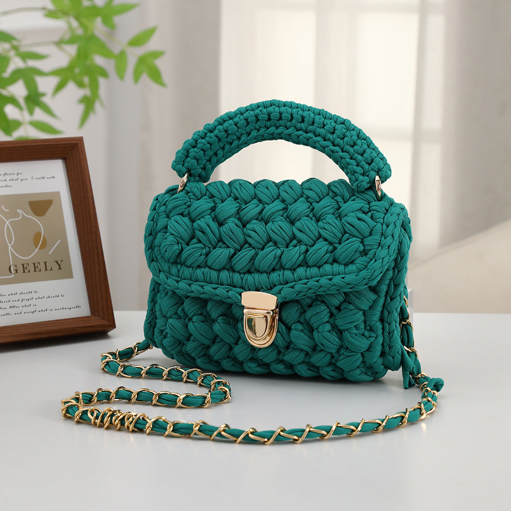Handwoven Womens Tote Bag Minimalist Style