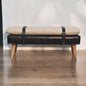Bouclé Buffalo Hide Bench