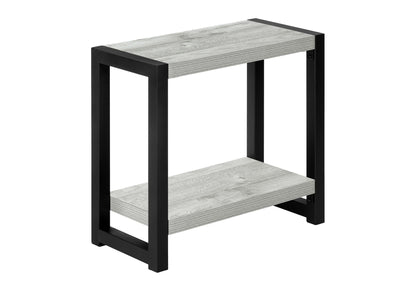 Accent Side Table Narrow Small 2-Tier Contemporary Modern