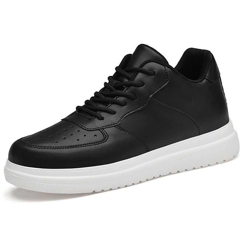 Mens Casual Korean-style Low-top White Sneakers
