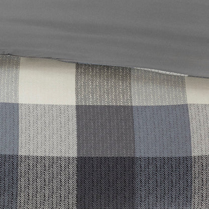 7 Piece Herringbone Comforter Set Grey King