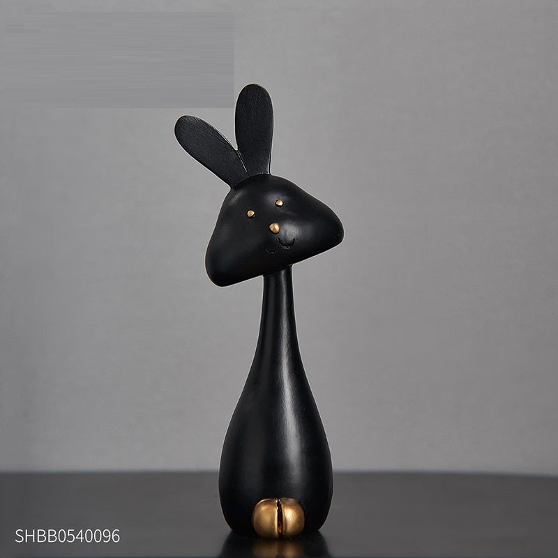 Creative Home Bedroom Rabbit Living Room Wine Cabinet TV Cabinet Decoration