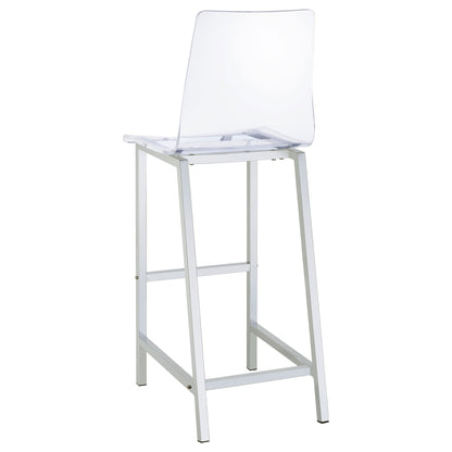 Garbo - 5 Piece Bar Set With Stools - Chrome