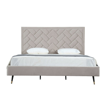 Crosby - Bed With Upholstered Headboard And Slats
