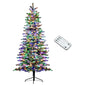 HOMCOM 7.5 ft Pre-Lit Mountain Pine Artificial Christmas Tree