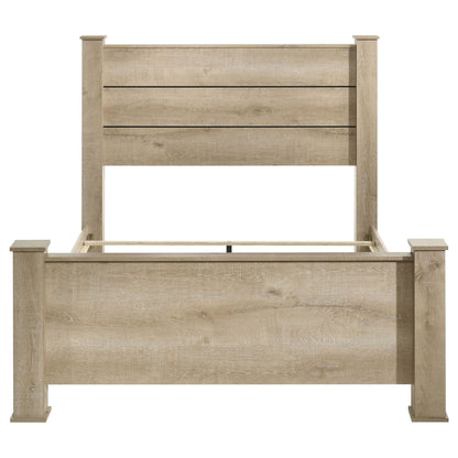 Sansome - Queen Panel Bed - Oak