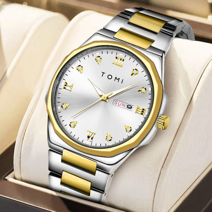 Simple Diamond Encrusted Quartz Watch Fashionable