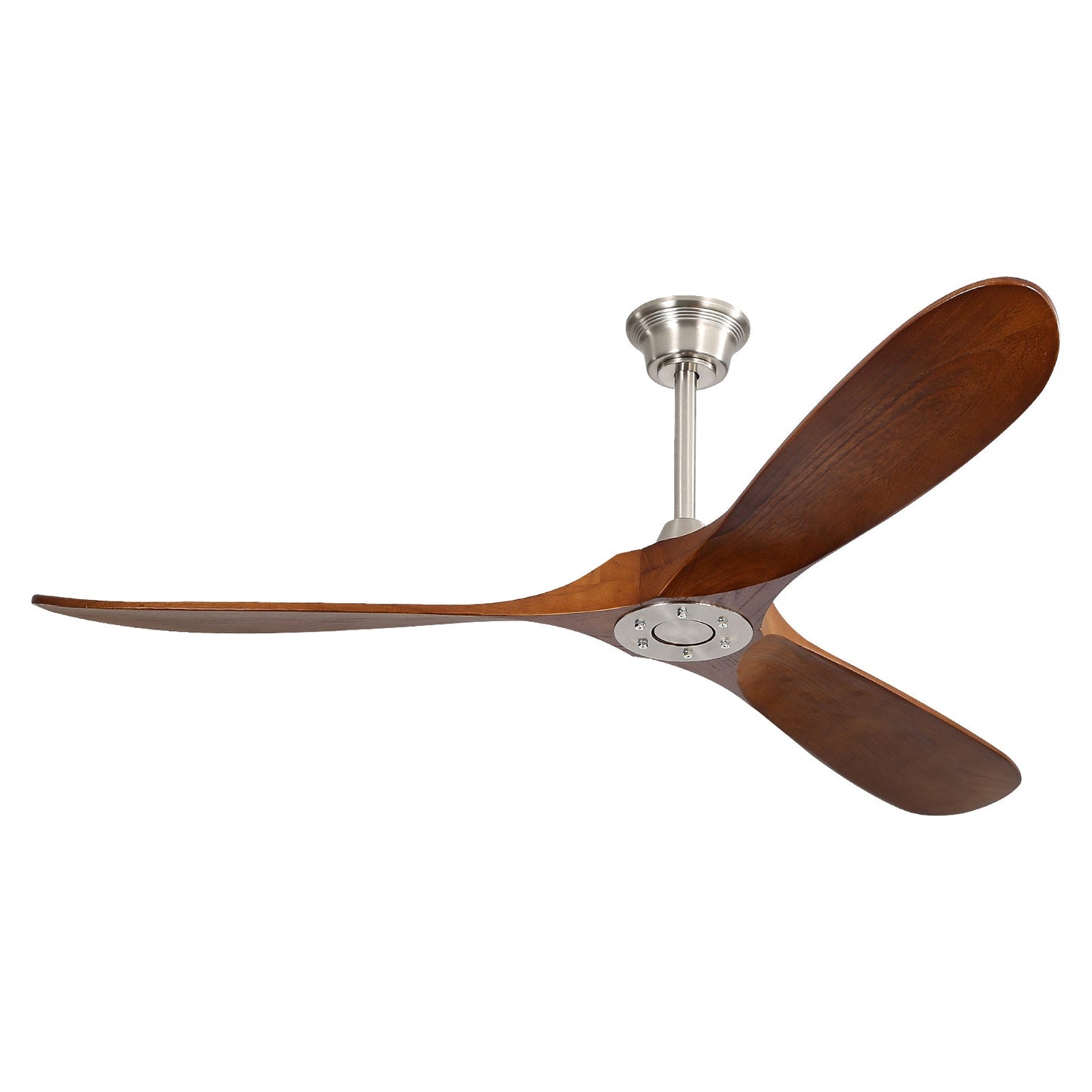 60 Inch Indoor Modern Ceiling Fan With 3 Solid Wood Blades