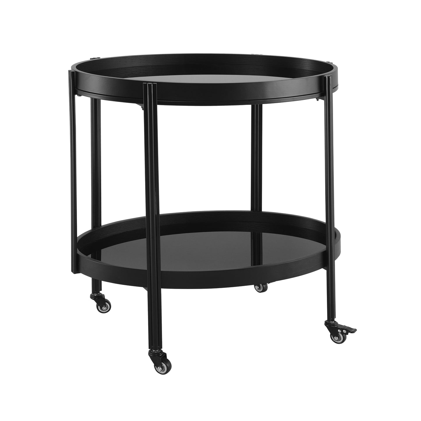 Oval Kitchen Island & Bar Cart