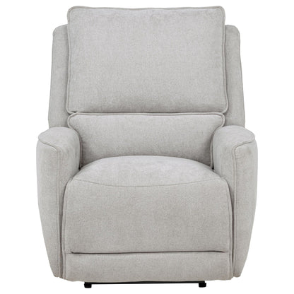 Sylmar Chenille Upholstered Power Recliner Dove Grey