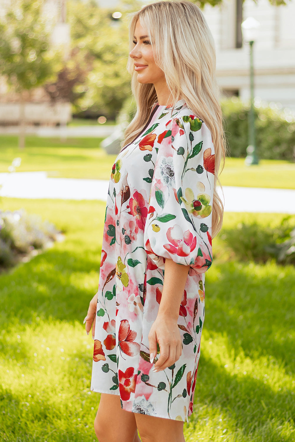 Aliya Half Sleeve Shift Dress