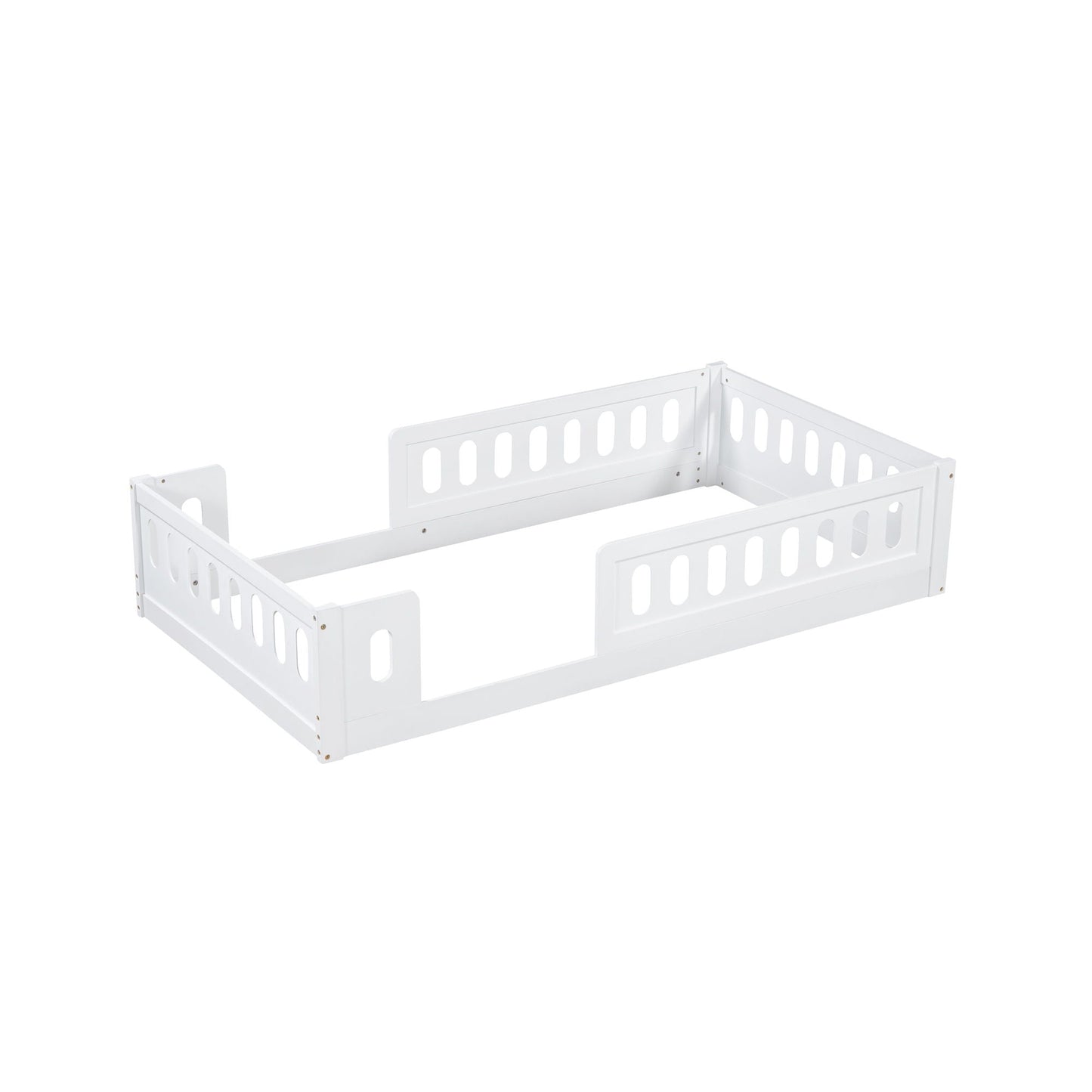 Platform Bed With Guardrail