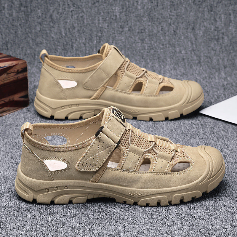 Non-Slip Hollowed-Out Toe Shoes Versatile Casual Sandals