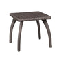 Luminant Outdoor Side Table With Iron Frame - Brown