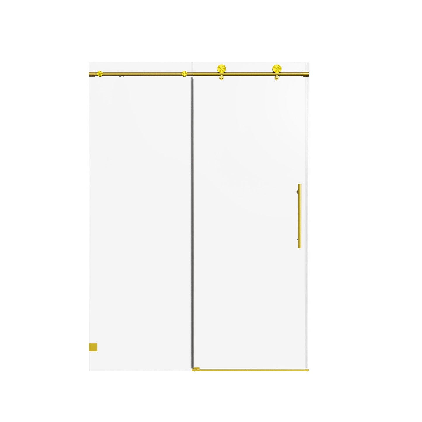 Frameless Single Sliding Soft Close Shower Doors, 5/16" Sgcc Tempered Glass