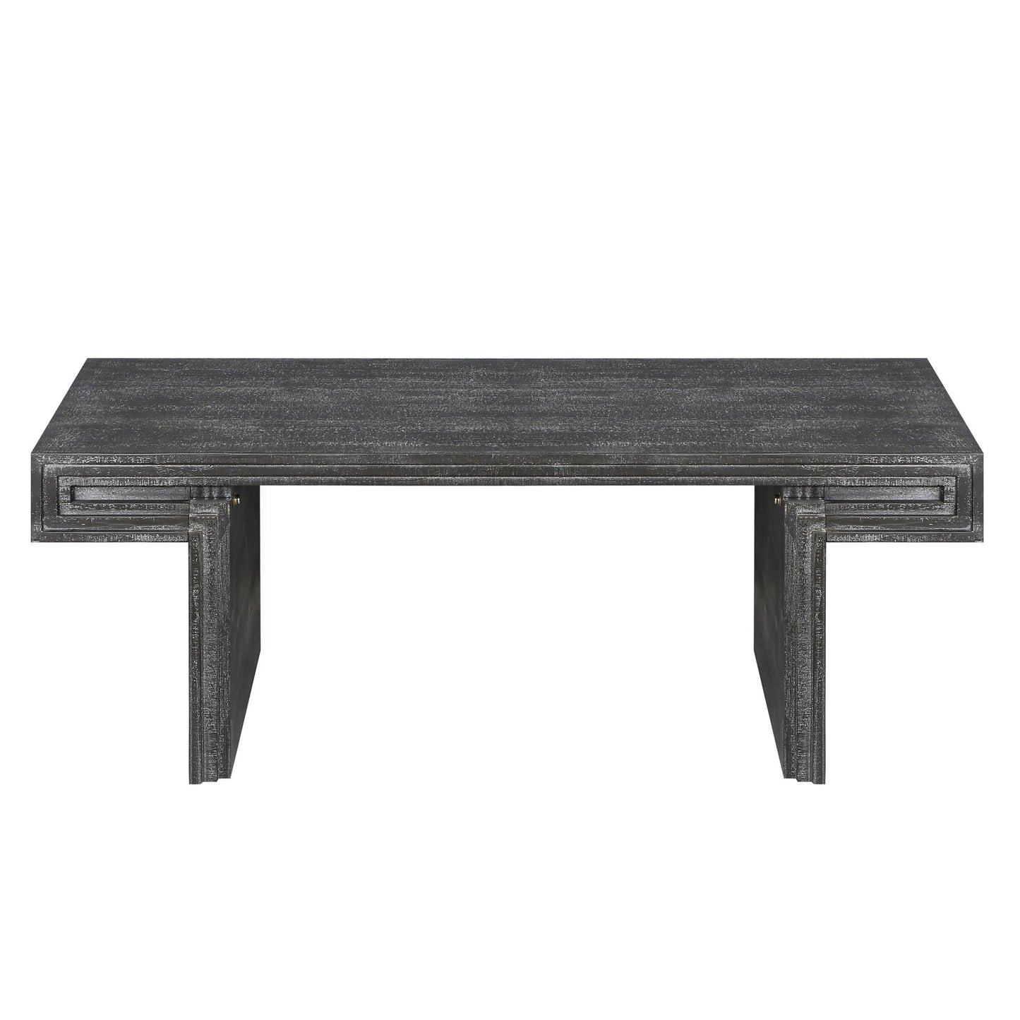 American Vintage Industrial Coffee Table, Double Tier Design