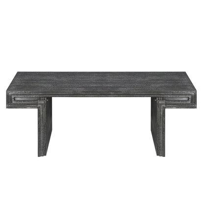 American Vintage Industrial Coffee Table, Double Tier Design