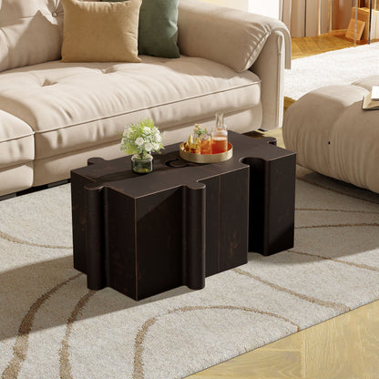 2-Piece Artistic Puzzle Table Set