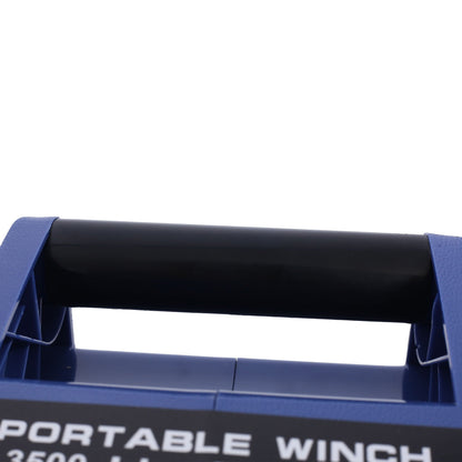 Reversible Electric 12V Trailer Winch For Boats Up To 5000 Lbs, Galvanized Wire Rope Casing - Blue
