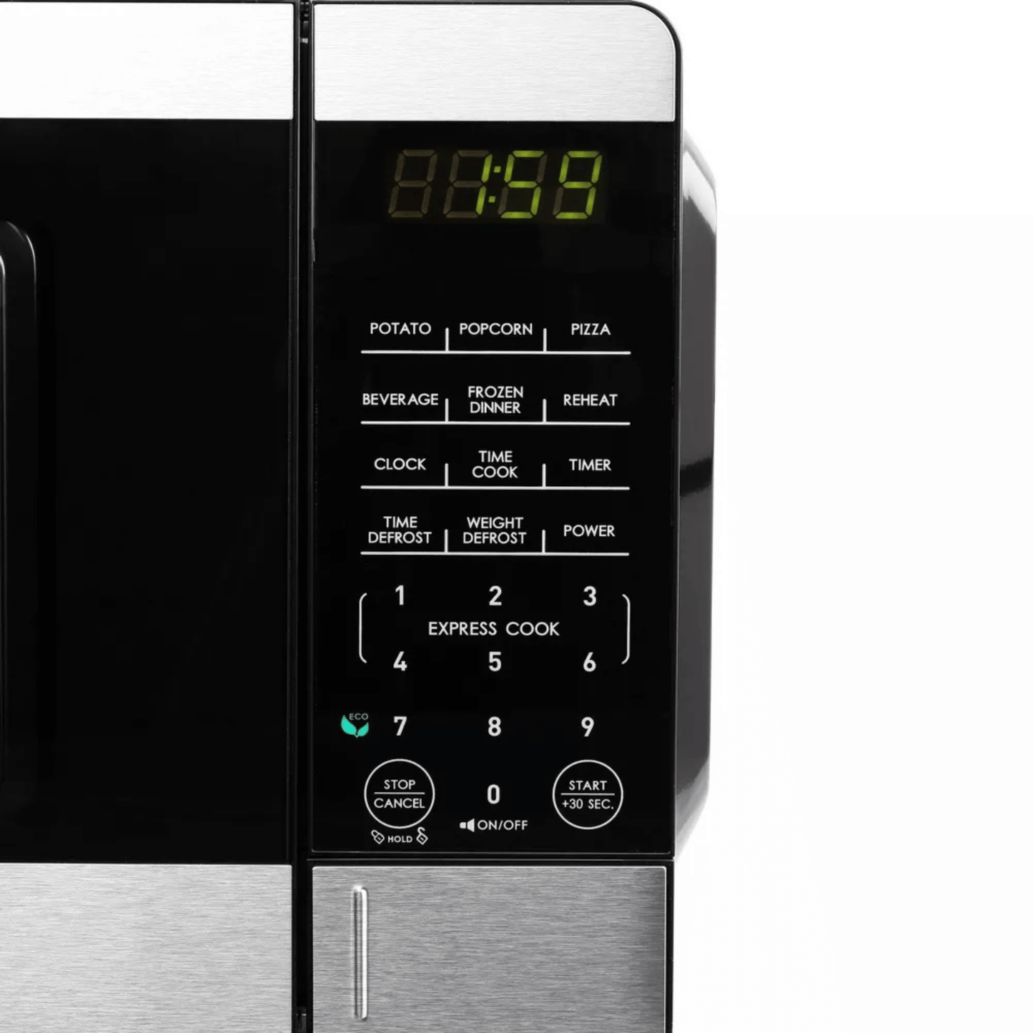 Galanz 0.7 Cu. Ft. 700 Watt Countertop Microwave Oven with Stainless Accents