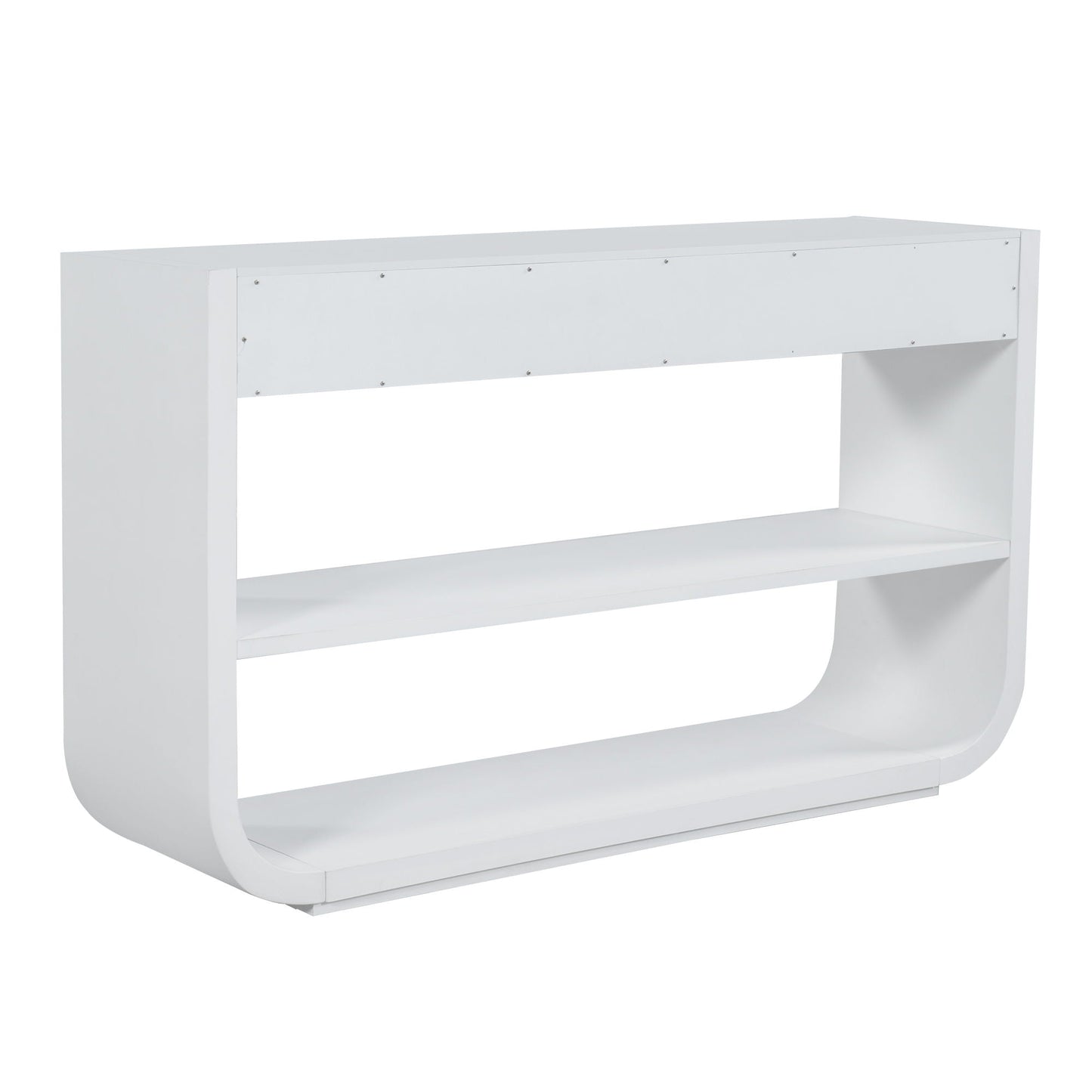Console Table With 3 Soft Close Drawers & 2 Open Shelves