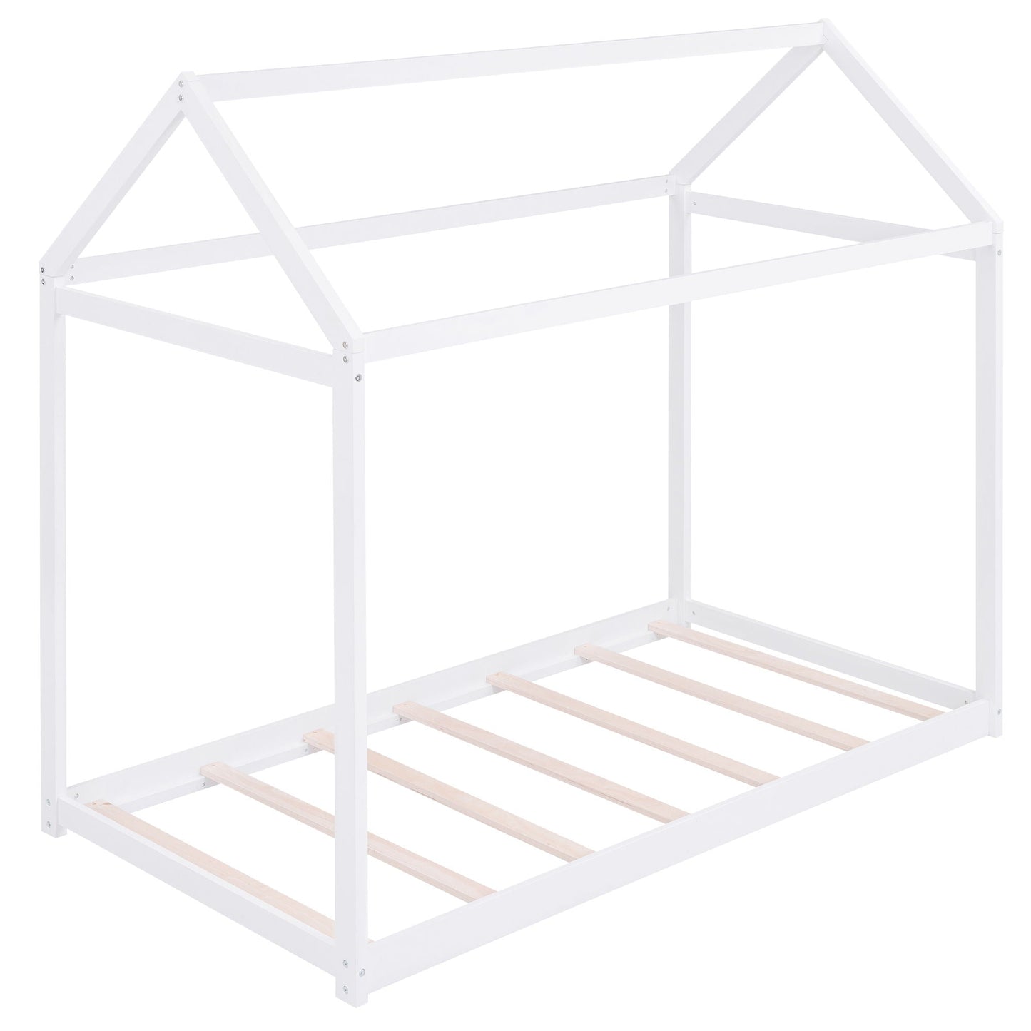 Wooden House Shaped Bed