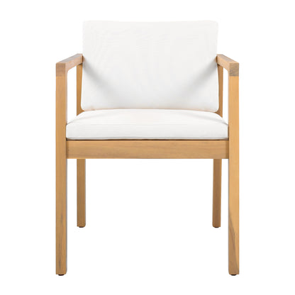 Outdoor Dining Chairs (Set of 2) with Acacia Wood Frame