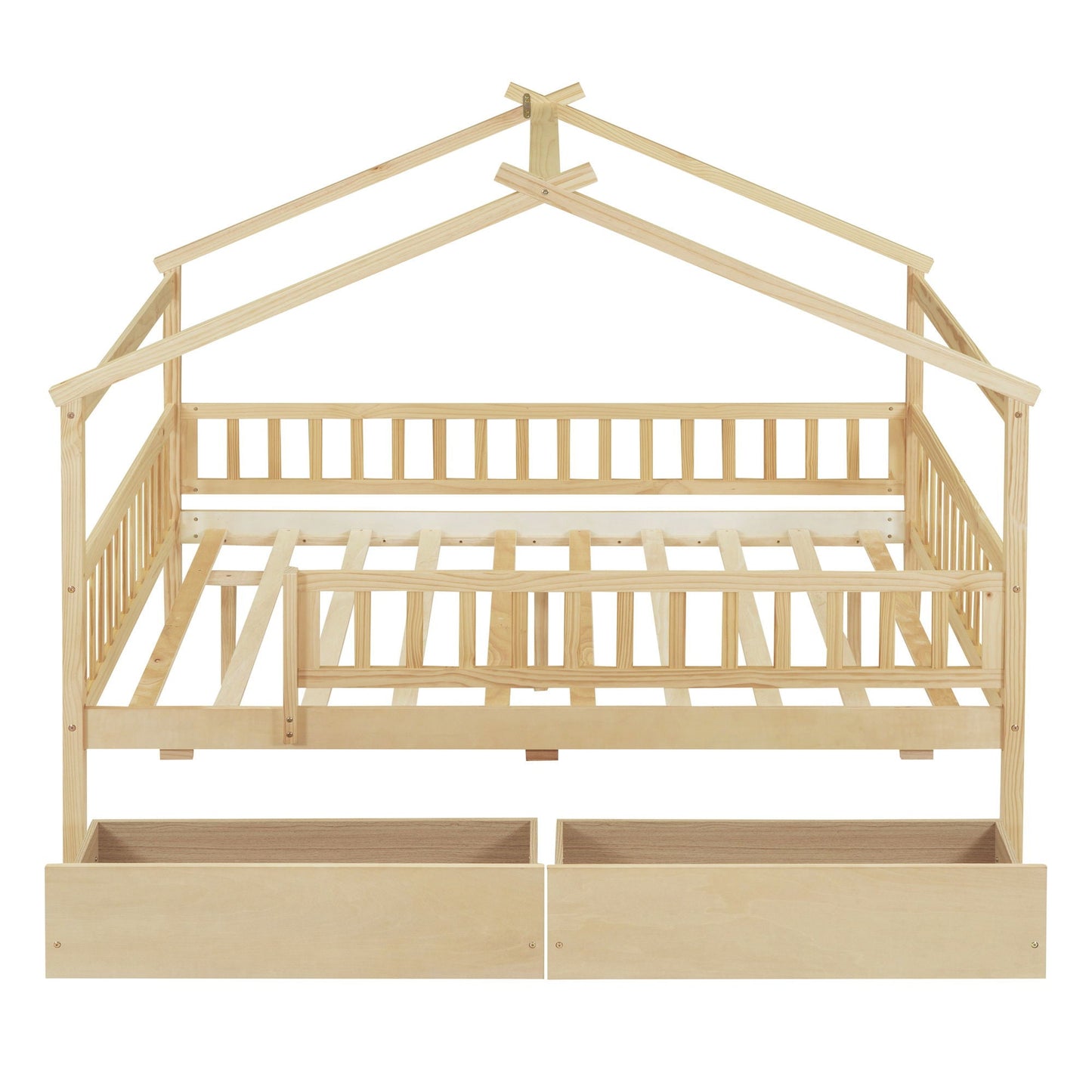 House Bed With 2 Drawers