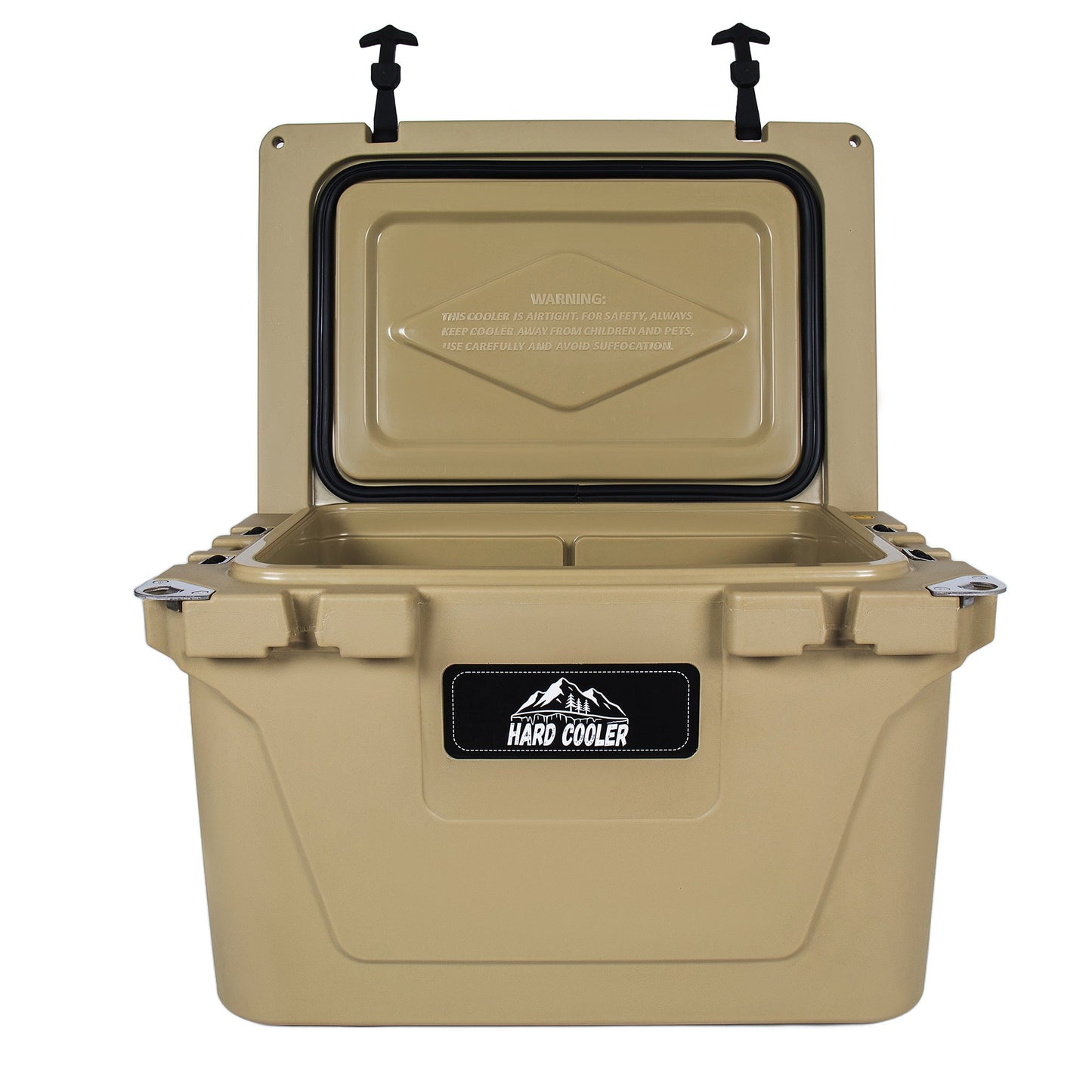 50 Quart Khaki Cooler, Ultra-Light Insulated Ice Chest