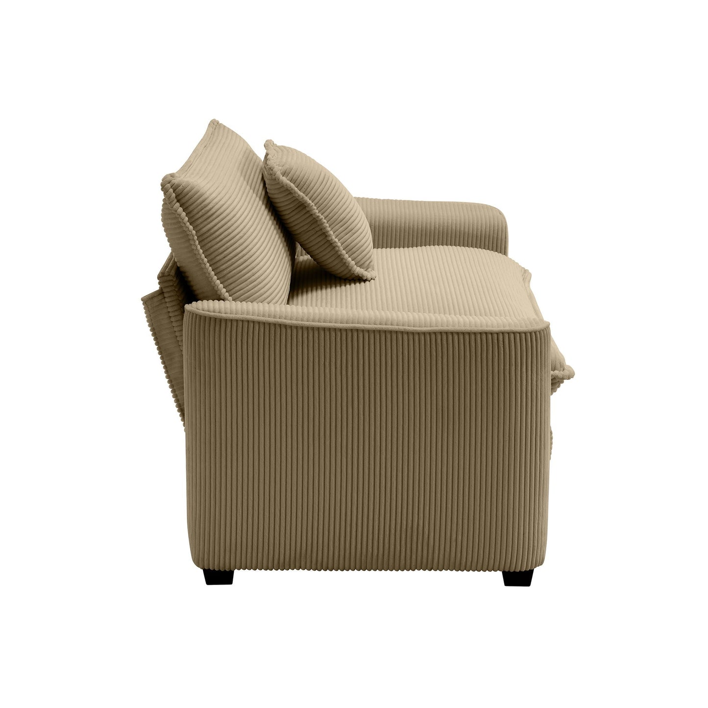 Modern Classic Fabric Single Chair Deep Seat Sofa With Pillow