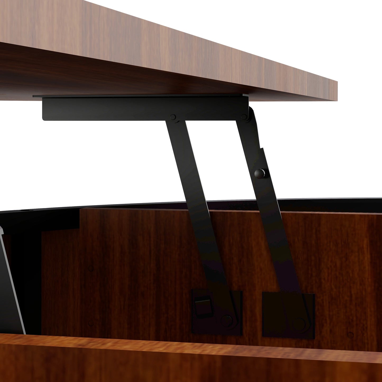 31.5" Round Coffee Table with Storage