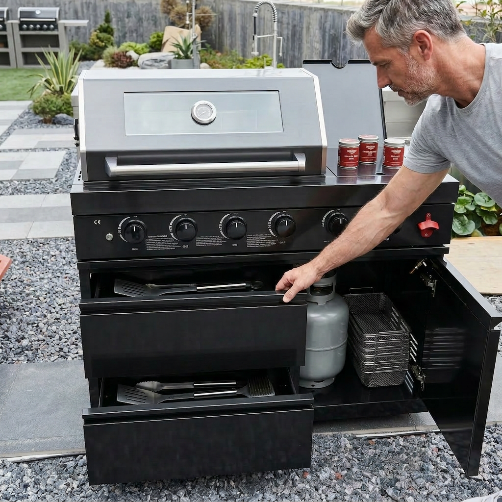 46-Inch Stainless Steel Outdoor BBQ Grill