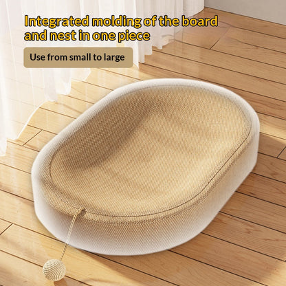 Cat Scratching Board Manufacturer Direct Supply Jute Wear-Resistant And Non-Shedding Cat Scratching Basin And Cat Nest Integrated Extra Large Clearance Pet Supplies