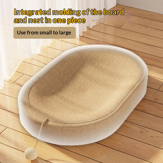 Cat Scratching Board Manufacturer Direct Supply Jute Wear-Resistant And Non-Shedding Cat Scratching Basin And Cat Nest Integrated Extra Large Clearance Pet Supplies