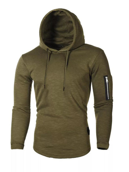Men's Plus Size Casual Slim Fit Long Sleeve Hoodie
