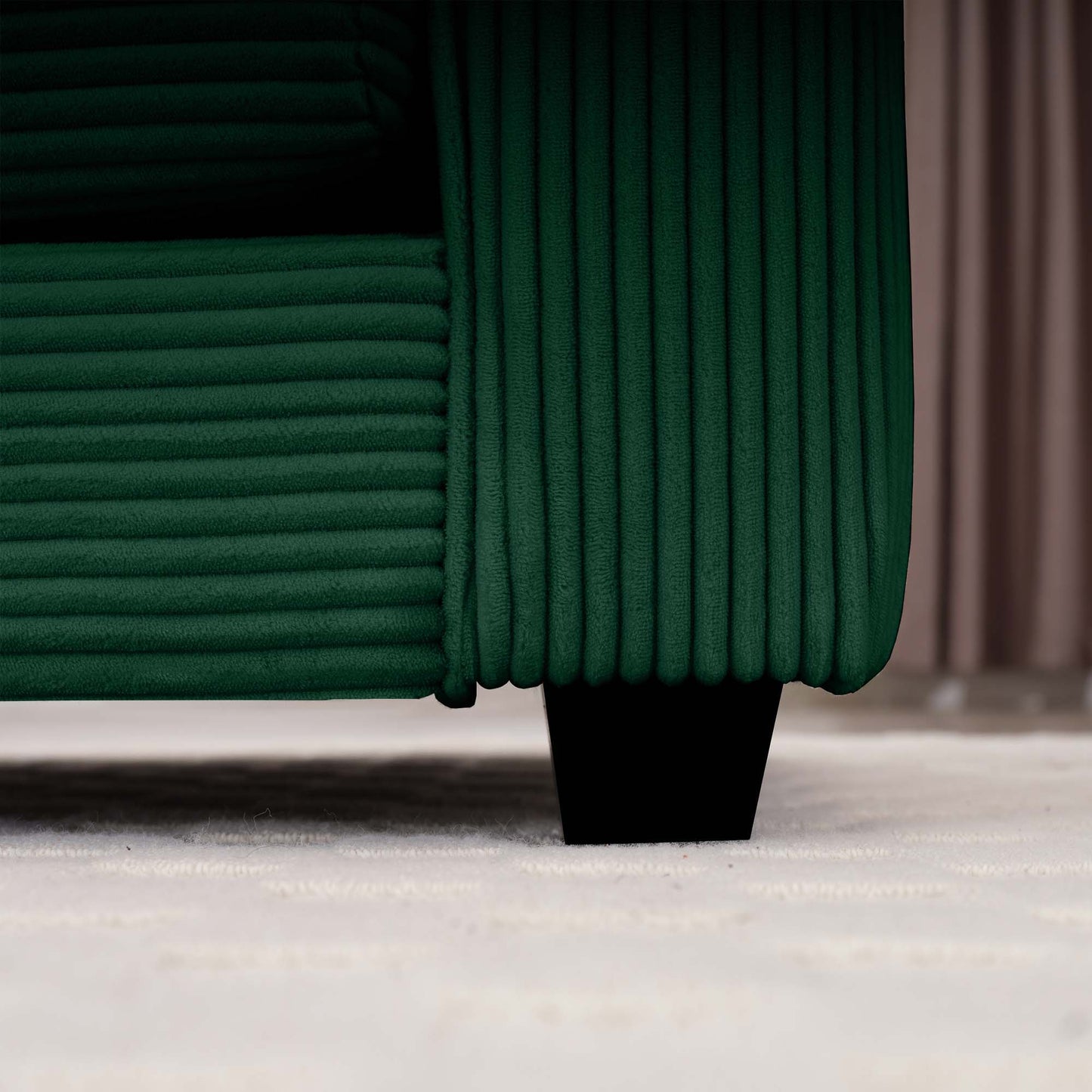 Classic Modern Comfortable Single Chair Deep Seat Sofa With Footstool