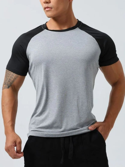 Men's Plus Size Round Neck Short Sleeve T-Shirt